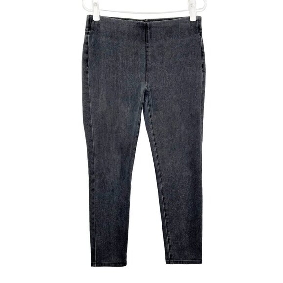 Soft Surroundings Pull On Skinny Jeans Womens Size Small Petite 6P 8P Gray - Picture 1 of 10